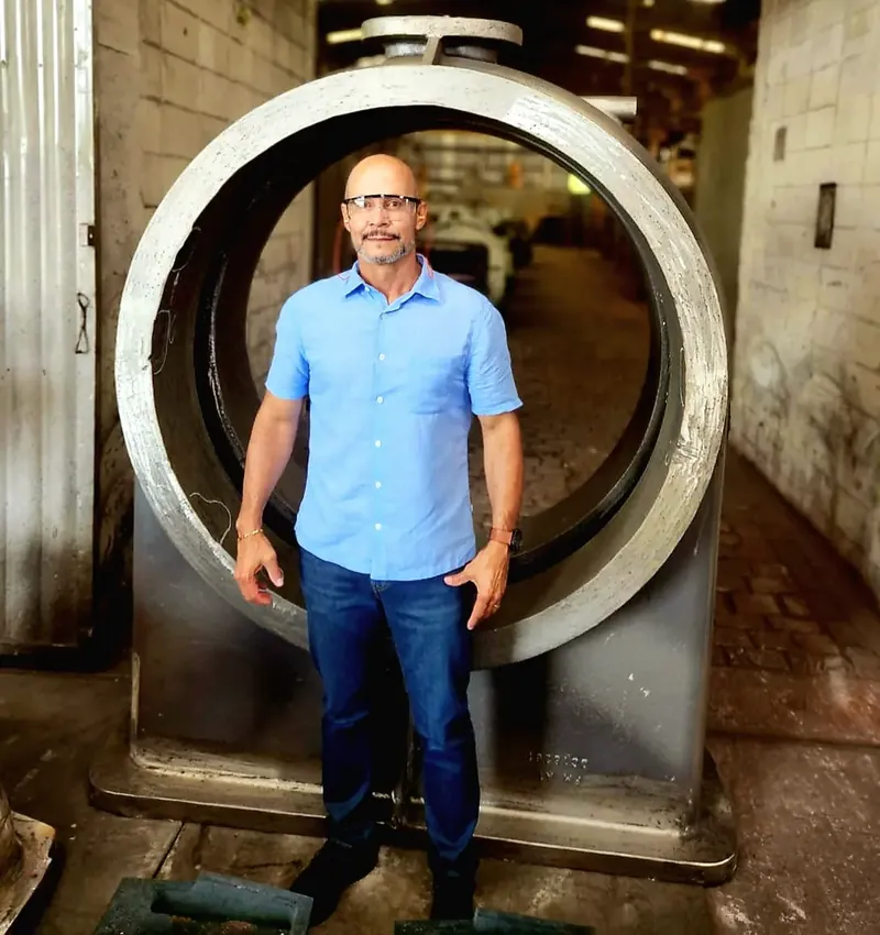 Corpo de valvula grande porte produzida pela Fundição Mundial em aço e ferro fundido sob encomenda