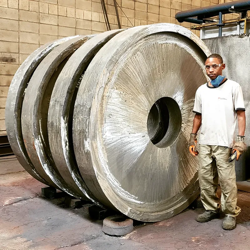 Disco fundido mineracao produzida pela Fundição Mundial em aço e ferro fundido sob encomenda