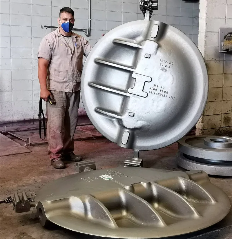 Disco valvula grande porte produzida pela Fundição Mundial em aço e ferro fundido sob encomenda