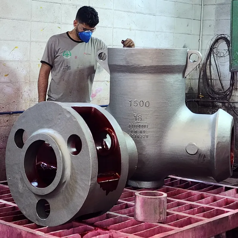 Valvula fundida suporte planeta produzida pela Fundição Mundial em aço e ferro fundido sob encomenda