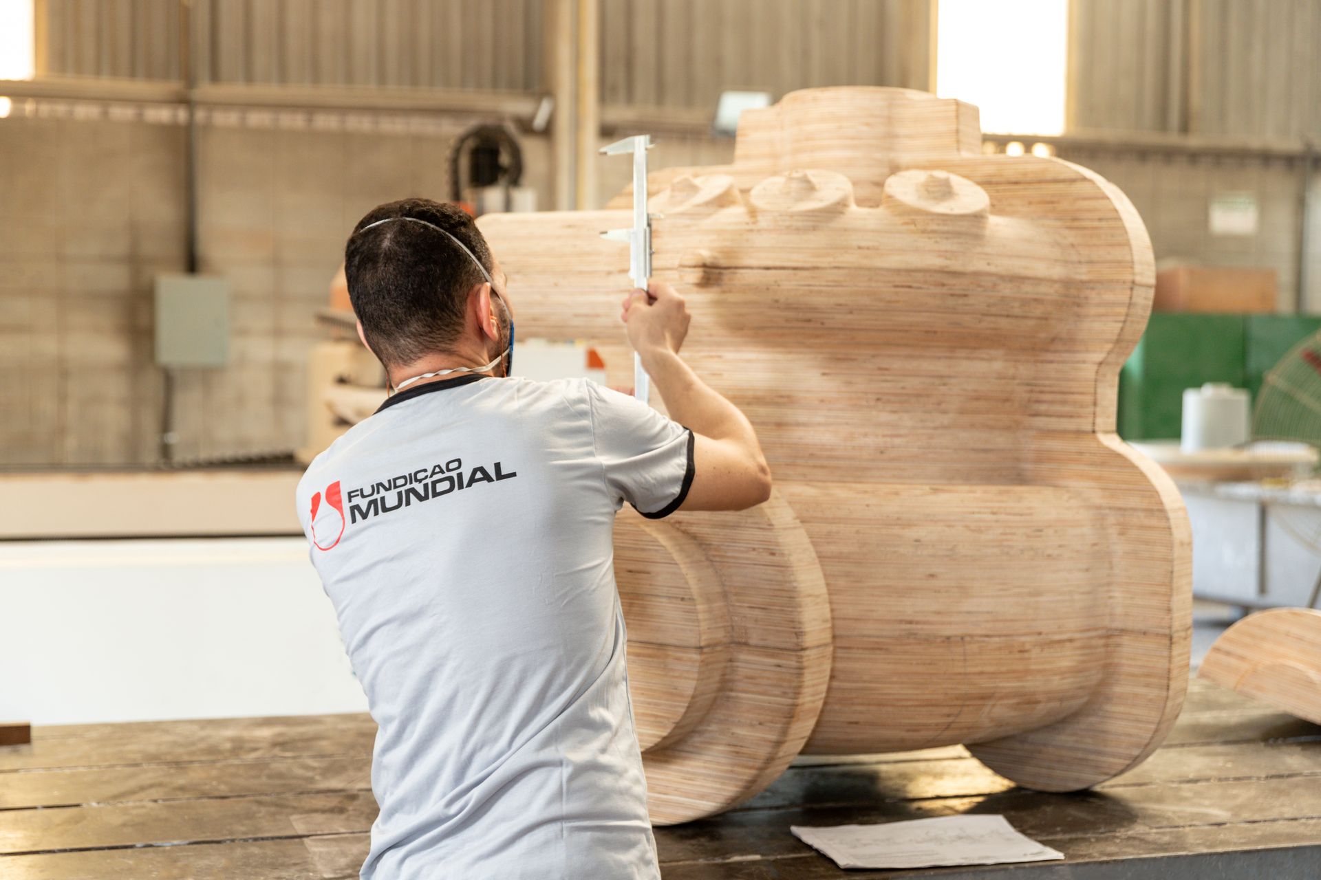 Verificação dimensional de modelo para fundição