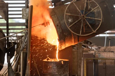 Componente em fundição aço carbono atendendo rigorosamente normas técnicas ASTM